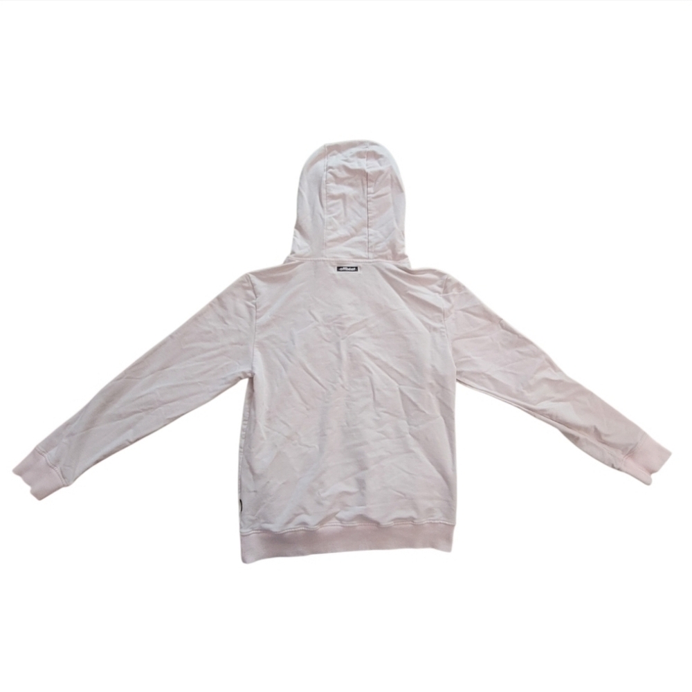 Offbeat Embroidered Graphic Pink Hoodie for Men - Picture 3 of 13